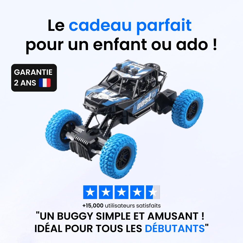 Buggy Motion Go – Véhicule RC Tout-Terrain avec Pneus en Caoutchouc et LED-Buggy-Novatechsun