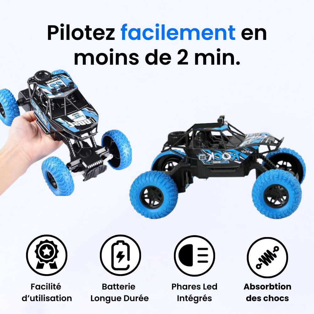 Buggy Motion Go – Véhicule RC Tout-Terrain avec Pneus en Caoutchouc et LED-Buggy-Novatechsun