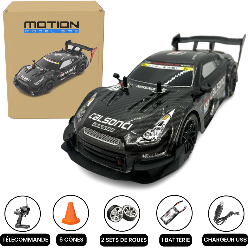 Drift Motion Pro – Voiture RC 4WD 1/14 avec Châssis PVC Haute Vitesse-Drift Car-Novatechsun